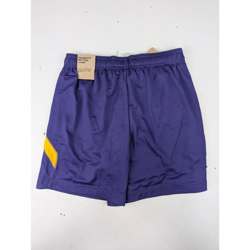 Nike Boys Large Kobe Athletic Shorts - Purple & Yellow